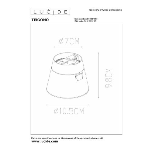 Спот Lucide TRIGONO 09935/01/31