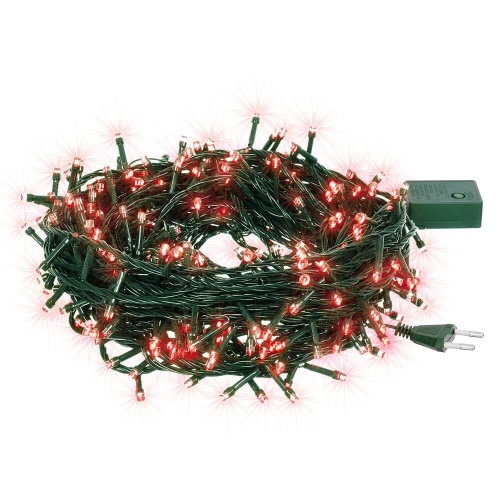 Светодиодная гирлянда Vegas Нить 220V красная 8 режимов 55065