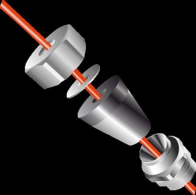 Узел сальниковый для ввода кабеля в трубу SEAL 1 с футоркой