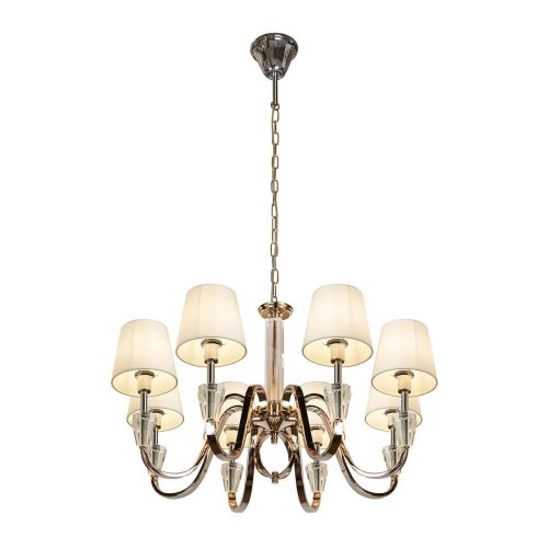 Подвесная люстра iLamp Alesti P2424-8 Nickel