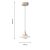 Подвесной светодиодный светильник Favourite Wilet 4657-1P Подвесной светодиодный светильник Favourite Wilet 4657-1P