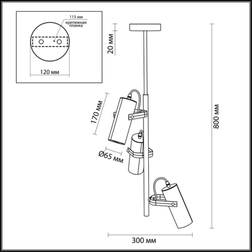 Подвесная люстра Lumion Moderni Claire 3714/3A
