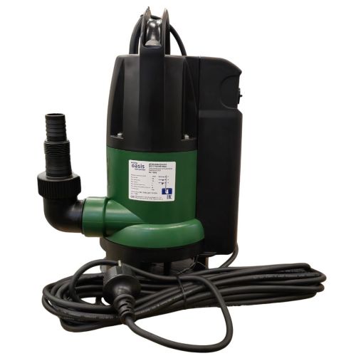 Дренажный насос для грязной воды Oasis DV 150/6, 400 Вт, 150 л/мин, напор 6 м, размер частиц 35 мм, со встроенным поплавком