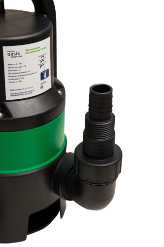Дренажный насос для воды погружной Oasis DN 150/6, 400 Вт, 150 л/мин, напор 6 м, со встроенным поплавком