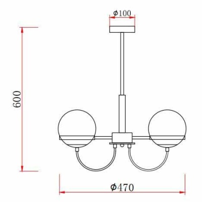 Подвесная люстра Rivoli Veronika 3066-303 Б0047296