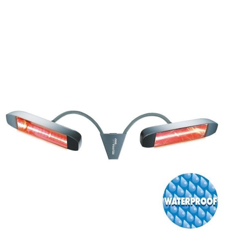 ИК-обогреватель HELIOSA 997 IPX5/3000W, цвет черный, "плечики"