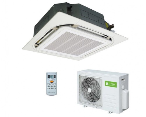 Кассетный кондиционер Chigo CCR-24HR1/COU-24HMR1 Кассетный кондиционер Chigo CCR-24HR1/COU-24HMR1