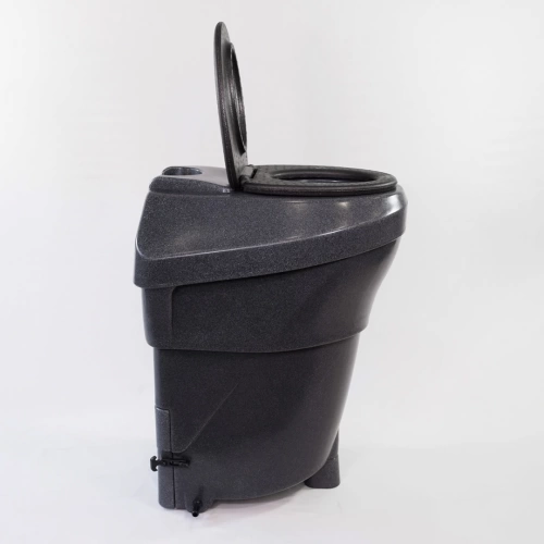 Компостный туалет Rostok чёрный гранит 230 л., для дачи, торфяной, компостирующий