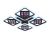 Потолочная светодиодная люстра Ambrella light Ice FA287 Потолочная светодиодная люстра Ambrella light Ice FA287