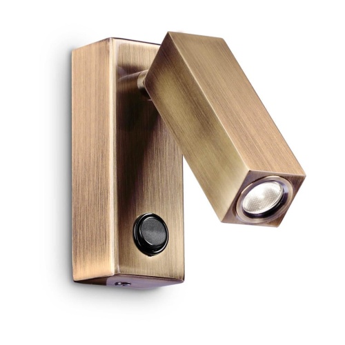 Светодиодный спот Ideal Lux Page AP Square Brunito 233864