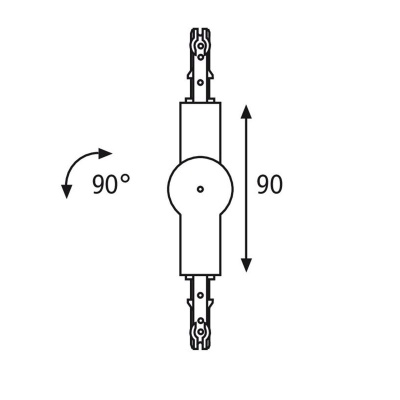 Коннектор поворотный Paulmann URail 96965