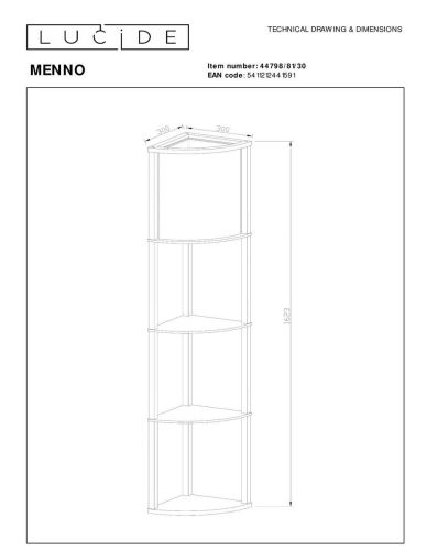 Торшер Lucide Menno 44798/81/30 Торшер Lucide Menno 44798/81/30