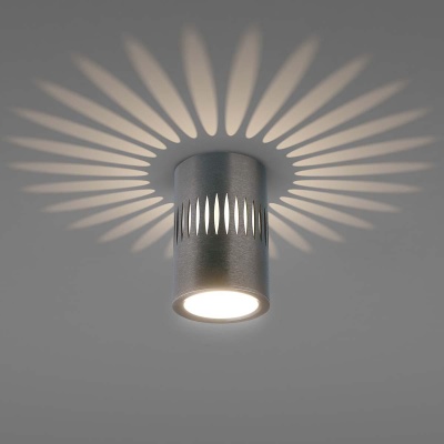 Потолочный светодиодный светильник Elektrostandard DLS026 7W 4200К графит a053601