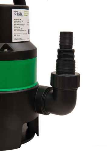 Дренажный насос для грязной воды Oasis DN 200/7, 600 Вт, 200 л/мин, напор 7 м, с поплавком, размер пропускаемых частиц 35 мм