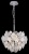 Подвесной светильник Crystal Lux Deseo SP6 D460 Silver