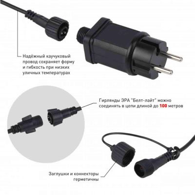 Уличная светодиодная гирлянда ЭРА Белт Лайт 220V динамический RGB ERABL-MK3 Б0047957