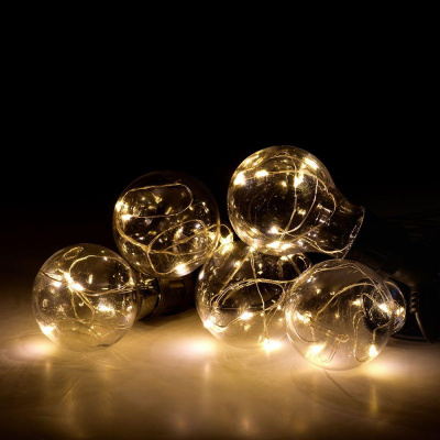 Уличная светодиодная гирлянда Vegas Ретро лампы 220V теплый белый 8 режимов 55142