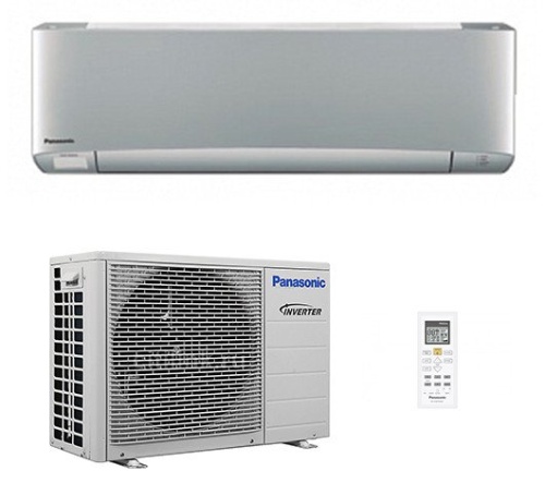 Инверторный кондиционер серебристого цвета Panasonic CS/CU-XZ25TKEW