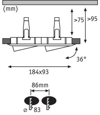 Встраиваемый светодиодный светильник Paulmann Nova 92902