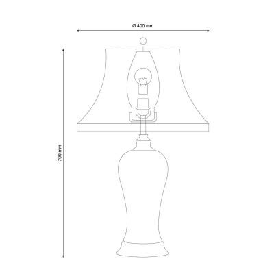 Настольная лампа Lucia Tucci Harrods T933.1