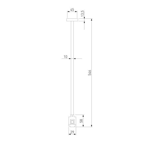 Декоративная стойка с вводом питания Elektrostandard Esthetic Magnetic 85147/00 a065443