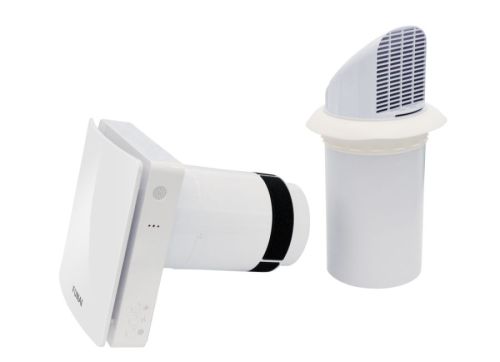 Приточно-вытяжная вентиляционная установка с рекуператором Funai KOCHI ERW-60X с подогревом, с датчиком CO2, Wi-Fi, Алиса