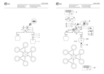 Потолочная люстра De Markt City Альфа 324017606