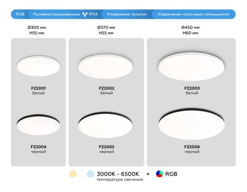 Потолочный светодиодный светильник Ambrella light Orbital Dance FZ2005