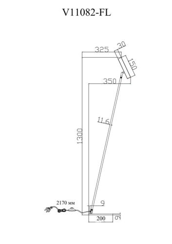 Торшер Moderli Harmo V11082-FL