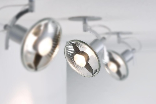 Лампа светодиодная GU10 4W 2700K полусфера прозрачная 28514