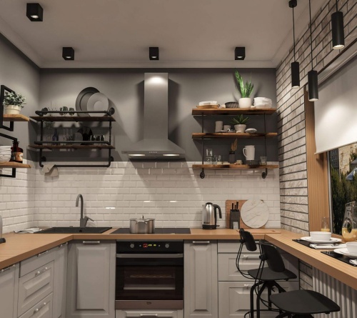 Накладной светильник Denkirs DK3080-BK+CH