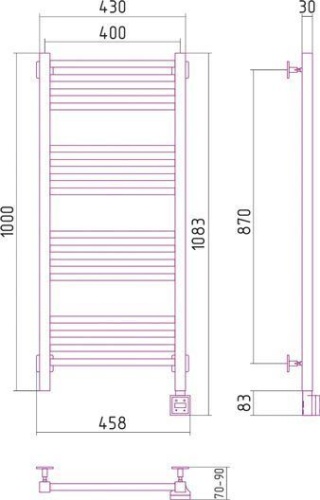 Сунержа Модус 1000х400