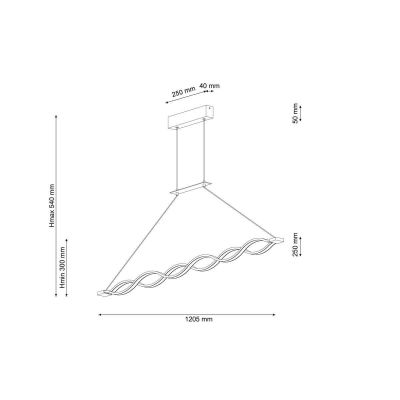 Подвесной светодиодный светильник Lucia Tucci Modena 1920.2 White Led