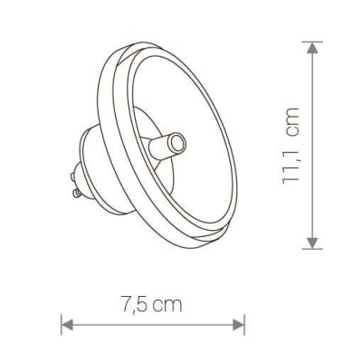 Лампа светодиодная Nowodvorski GU10 12W 4000K прозрачная 9182