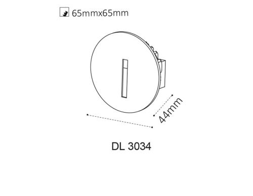 Встраиваемый светодиодный светильник Italline DL 3034 black Встраиваемый светодиодный светильник Italline DL 3034 black