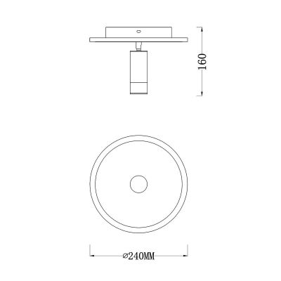 Потолочный светодиодный светильник Escada 20046SMA/01LED WH