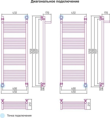 Сунержа Богема с полкой 1200x400