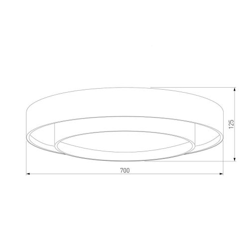 Потолочный светодиодный светильник Eurosvet Force 90331/2 серый