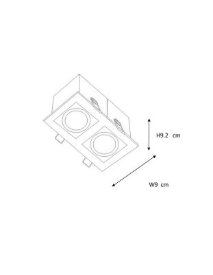 Встраиваемый светильник Lucide Chimney 28900/02/12