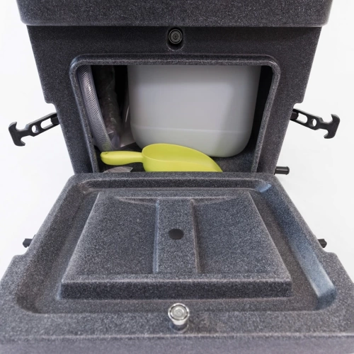 Компостный туалет Rostok чёрный гранит 230 л., для дачи, торфяной, компостирующий