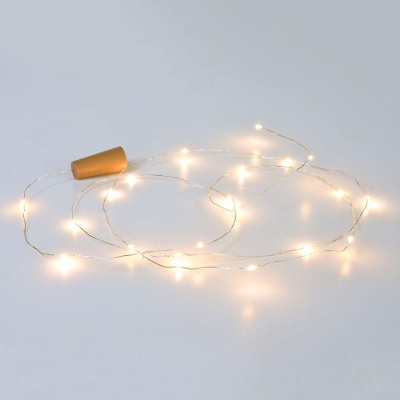 Светодиодная гирлянда Vegas Пробка 3xLR44 теплый белый с мерцанием 55128