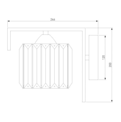 Бра Eurosvet April 10126/1 золото/прозрачный хрусталь Strotskis