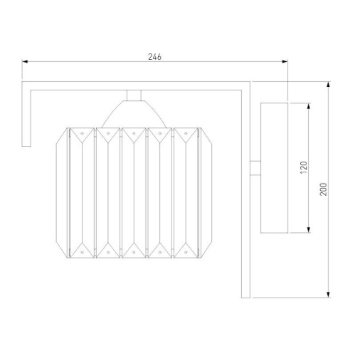 Бра Eurosvet April 10126/1 золото/прозрачный хрусталь Strotskis