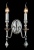 Бра Crystal Lux MERCEDES AP2 CHROME/SMOKE