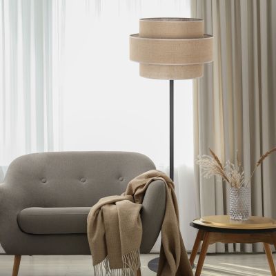 Напольный светильник с тканевым абажуром TK Lighting 5405 Calisto