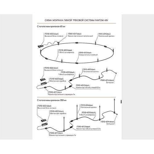 Монтажная коробка Italline Fantom IT010-4023 black