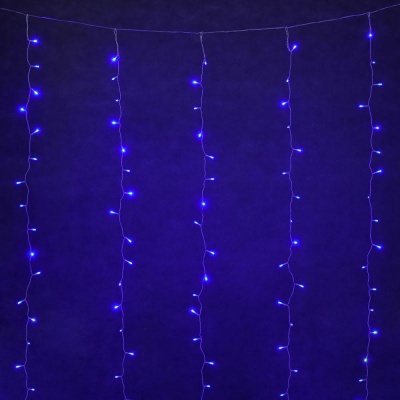Уличная светодиодная гирлянда Vegas Занавес 220V синий без мерцания 55148