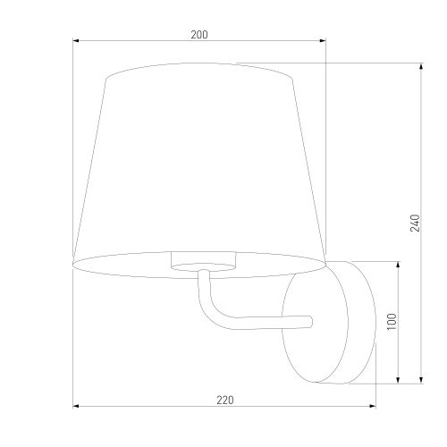 Настенный светильник TK Lighting 1884 Maja Black