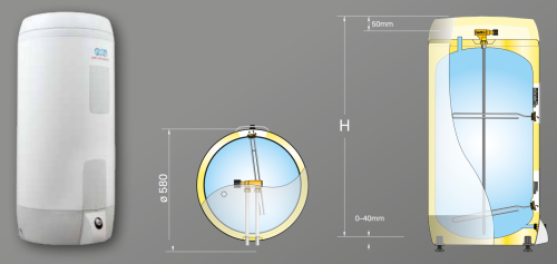 Водонагреватель OSO Super SX 200 3+3 кВт/1x230В