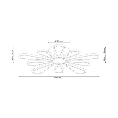 Потолочная люстра Lucia Tucci Miracoli 202.10 LED